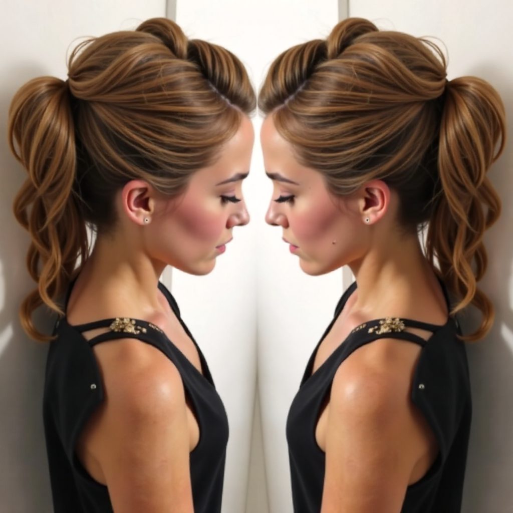 braided fauxhawk with crimped hair