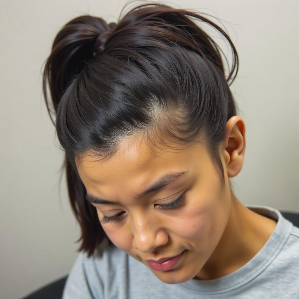 Afro Ponytail with Dreadlocks