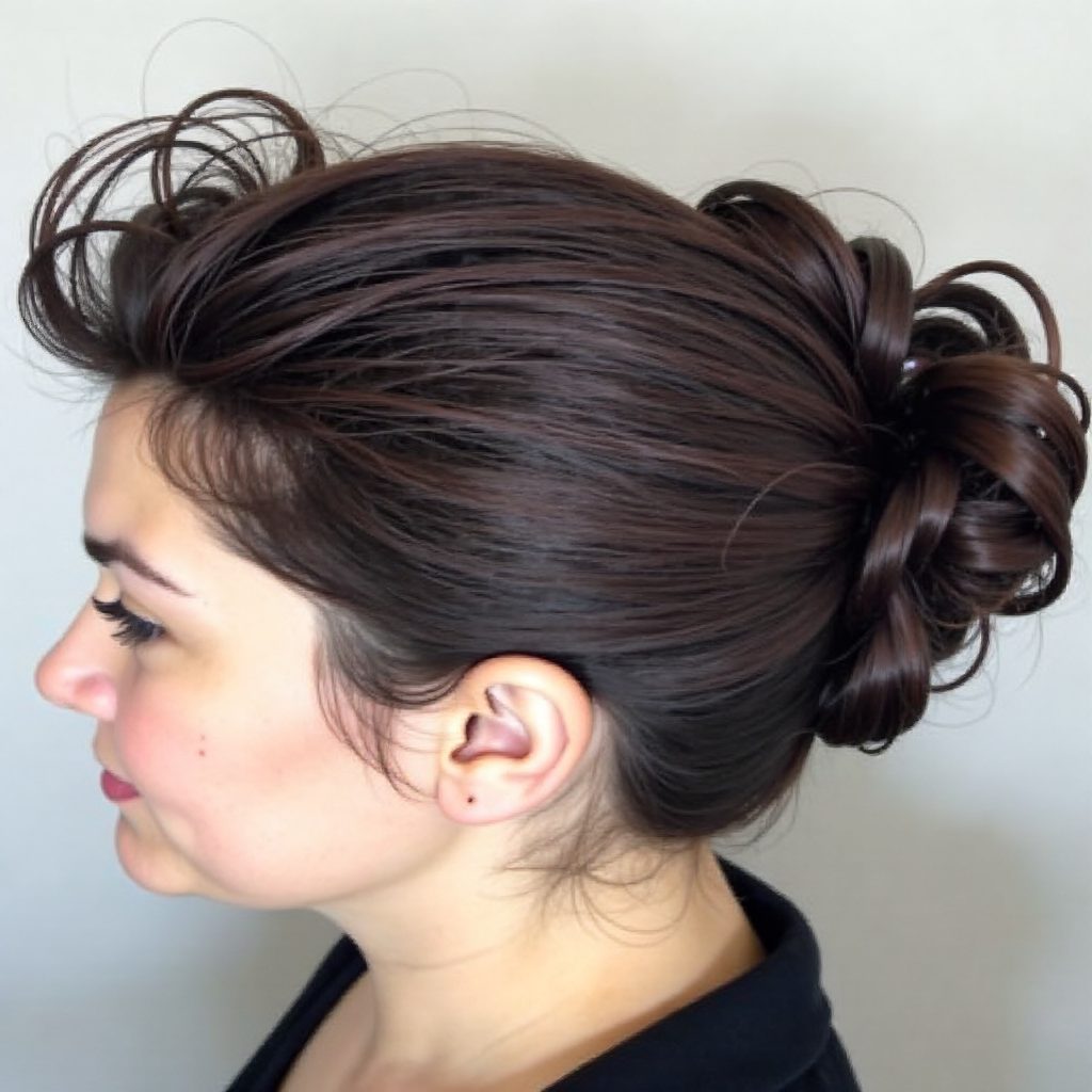 voluminous faux hawk for short hair