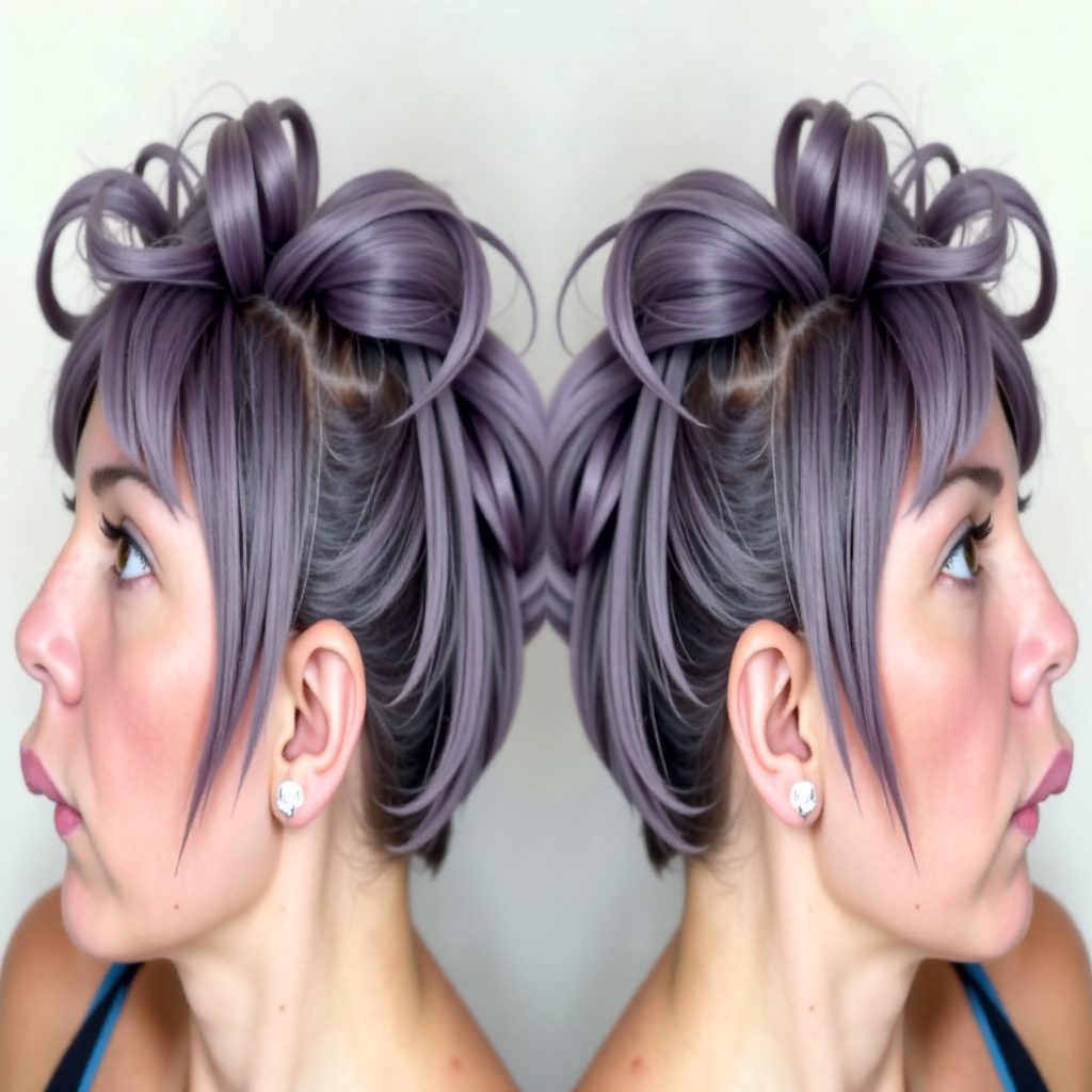 funky faux hawk updo