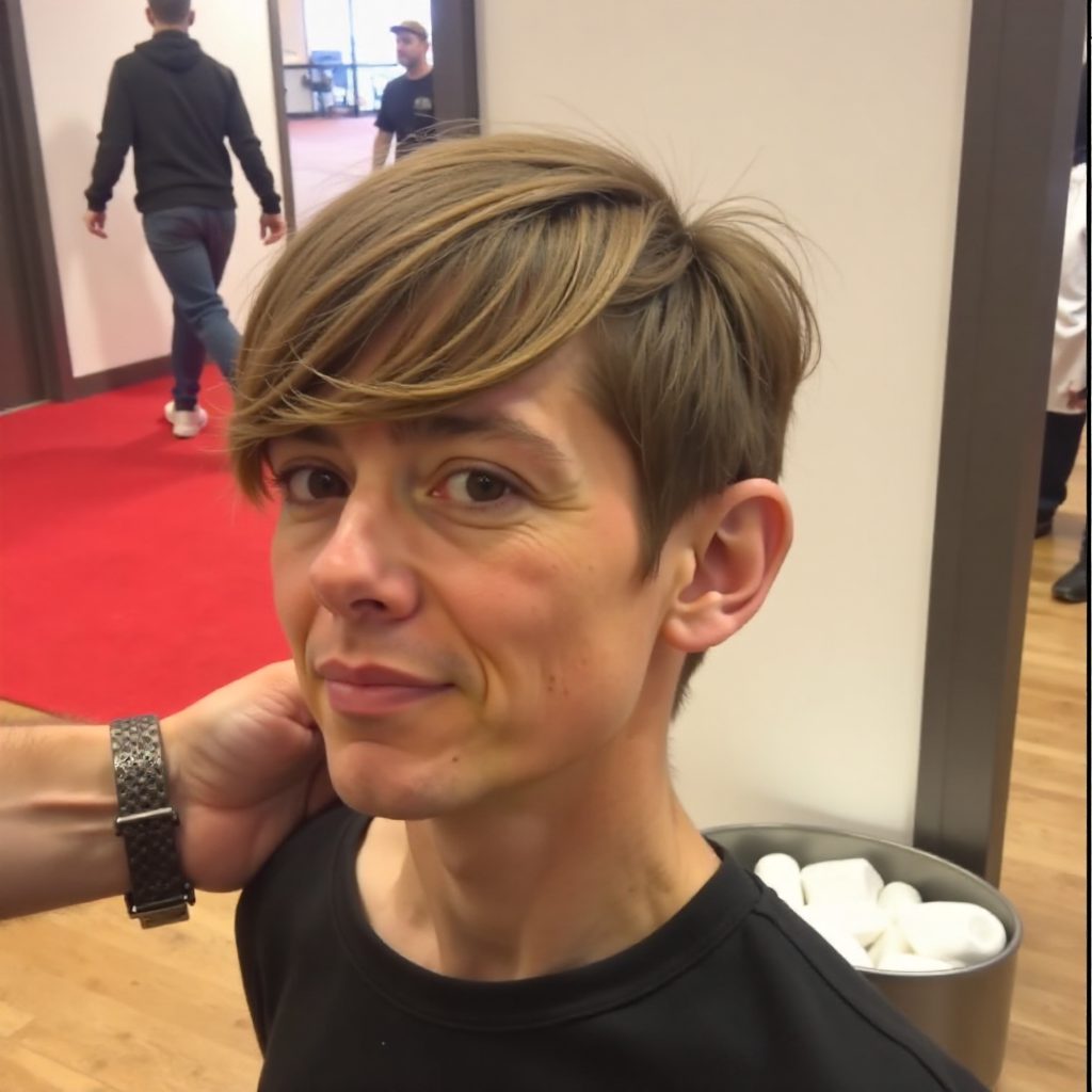 beehive with a low bun