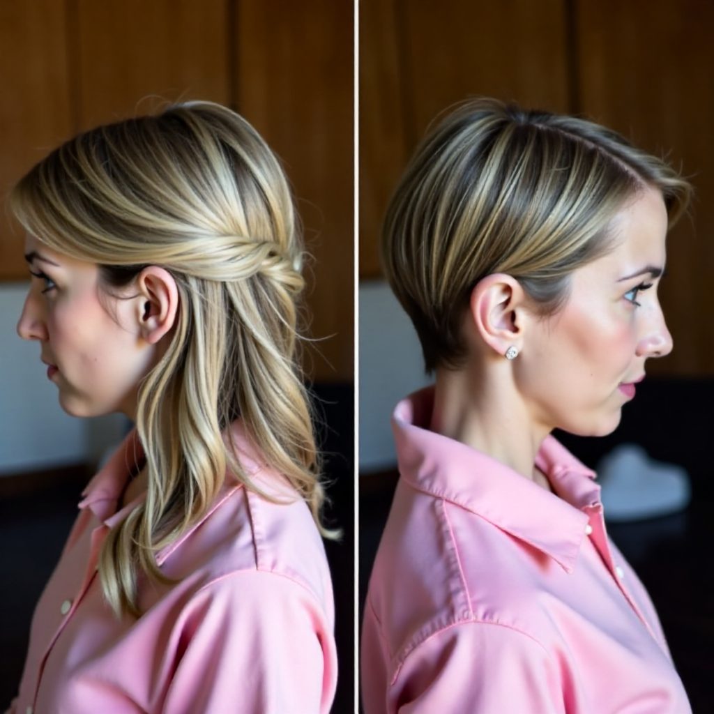 half beehive updo for long hair