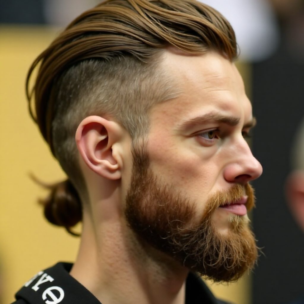 mullet with faded sides