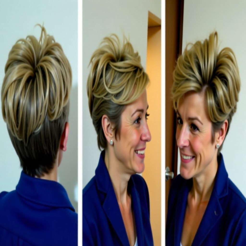 beehive with curls