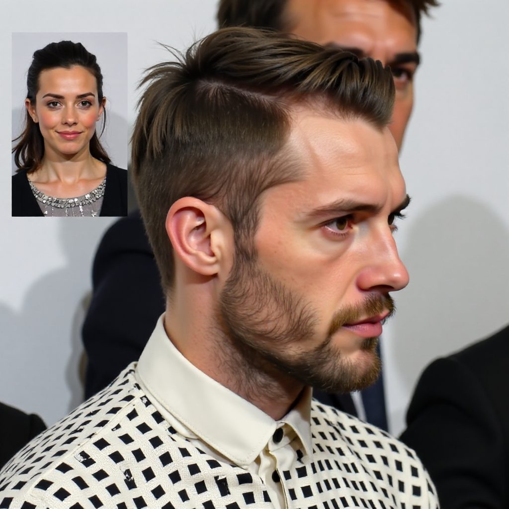 long mullet with spiked top