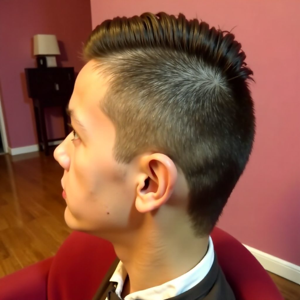 faded fauxhawk haircut for guys