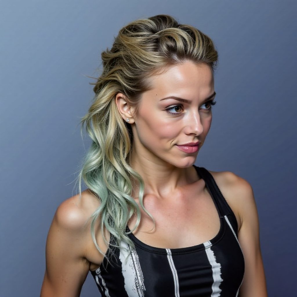 Long Stitch Braids and Braided Pony