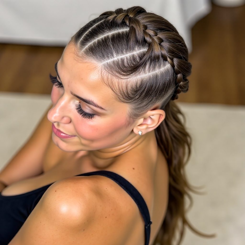 Sassy Feed In Braids and Cornrows