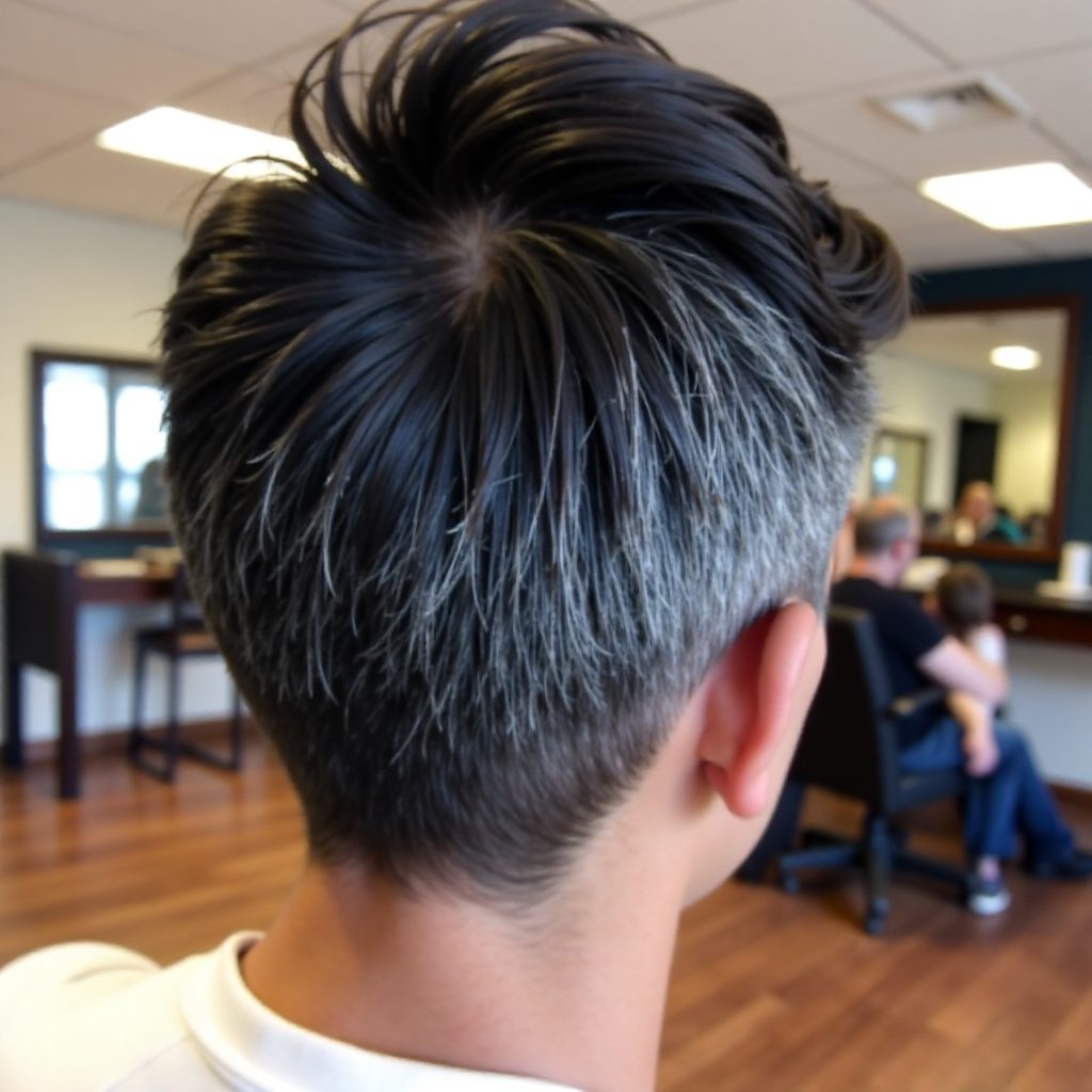 spiky top fade mohawk for guys