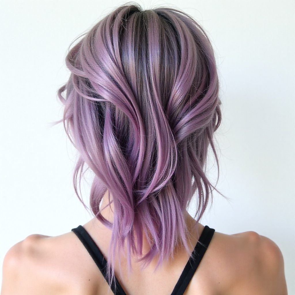 Pastel Pink Two Buns With A Braid
