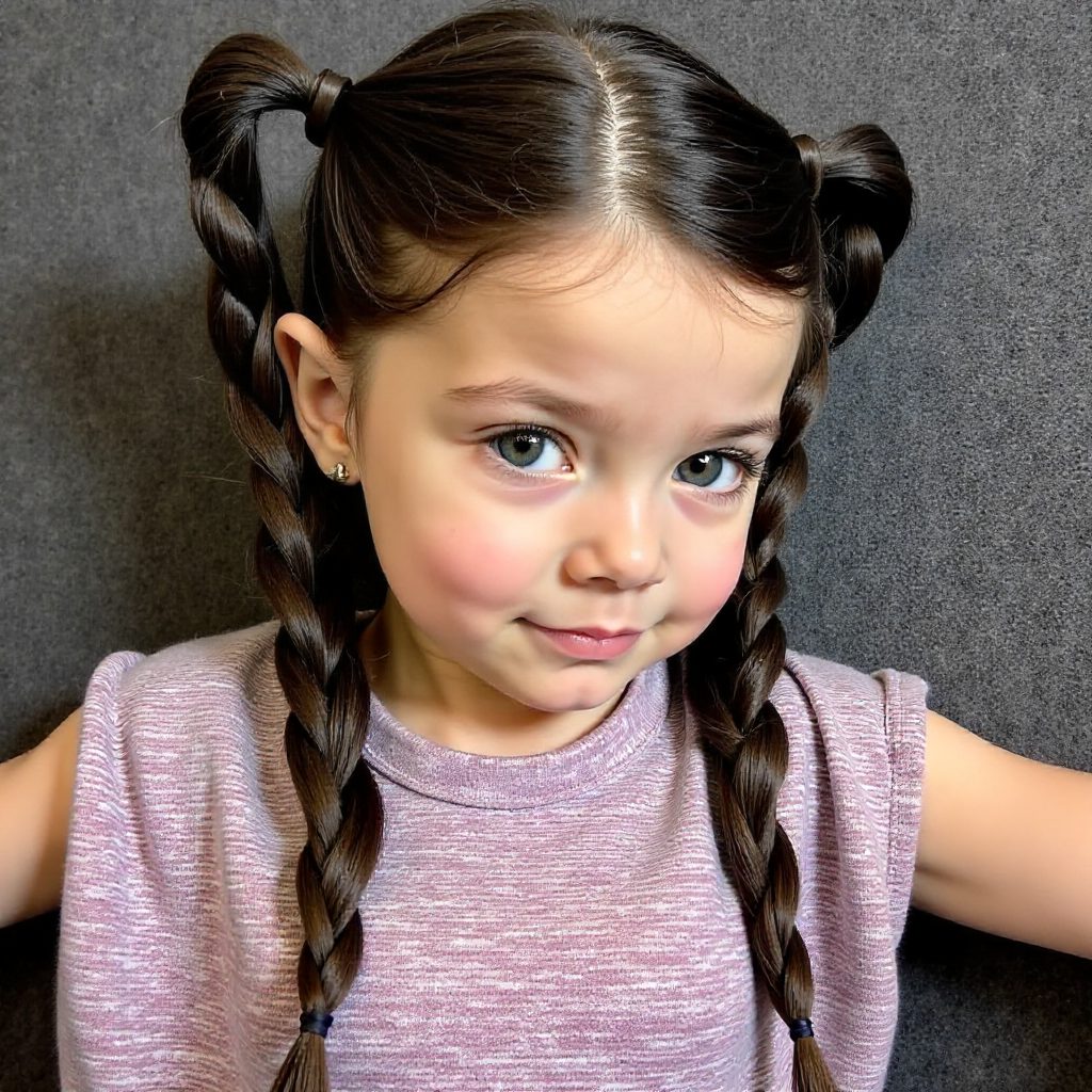 Zig Zag Part Braided Hair