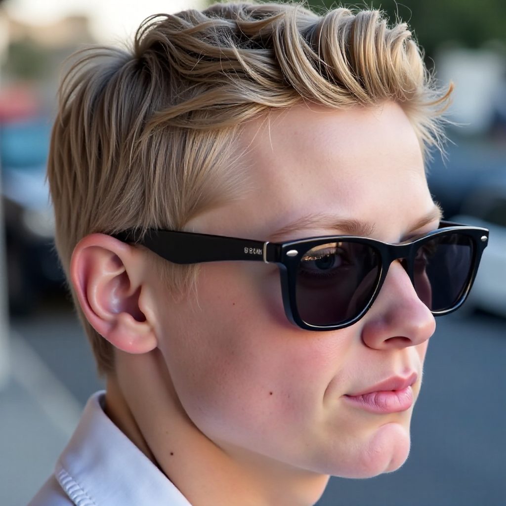 flat top haircut with extra short sides