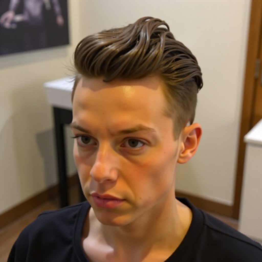fade and high flat top for natural hair