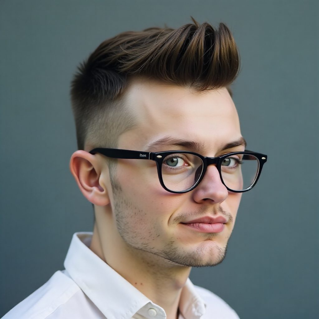 men's point cut flat top haircut