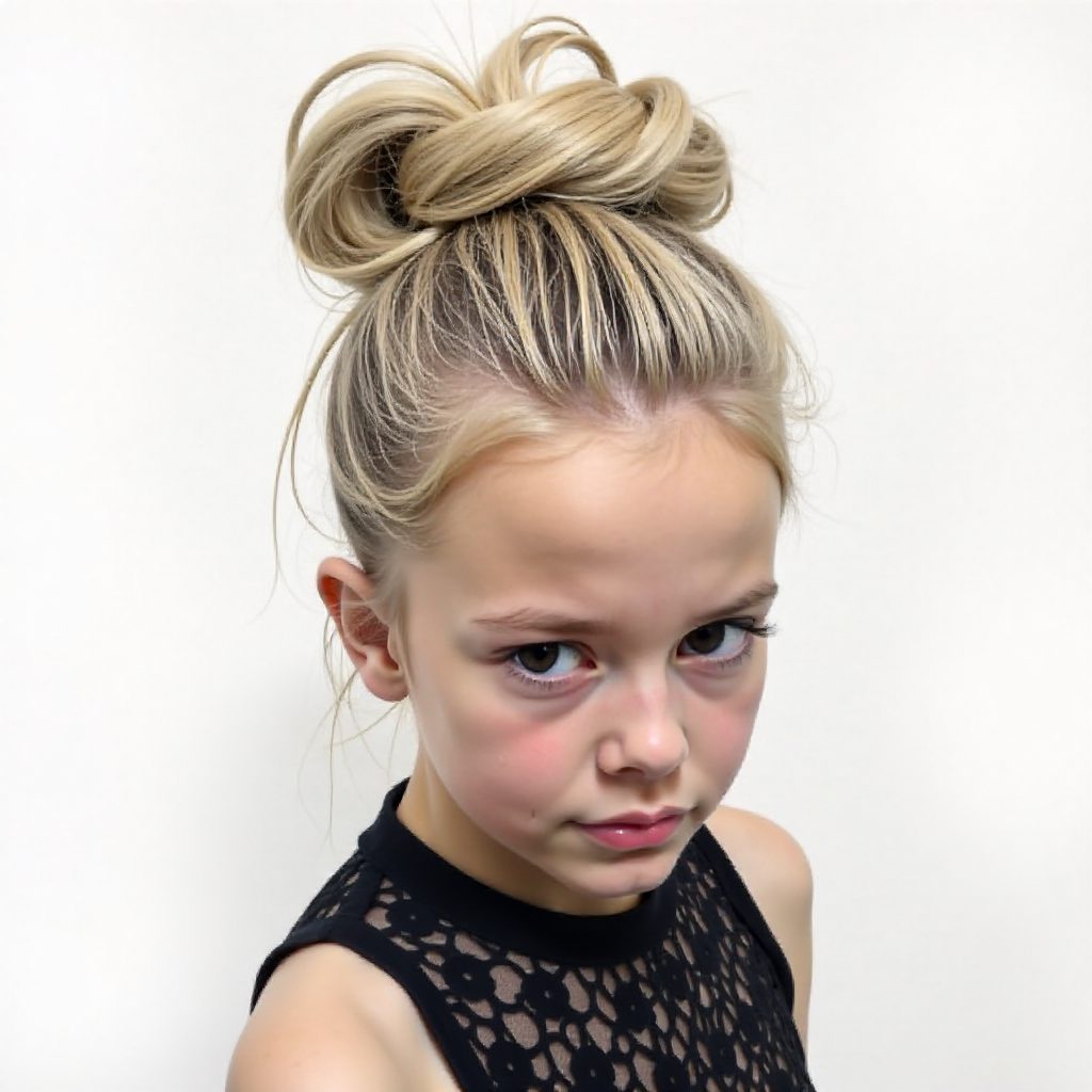 High Blonde Loose Bun