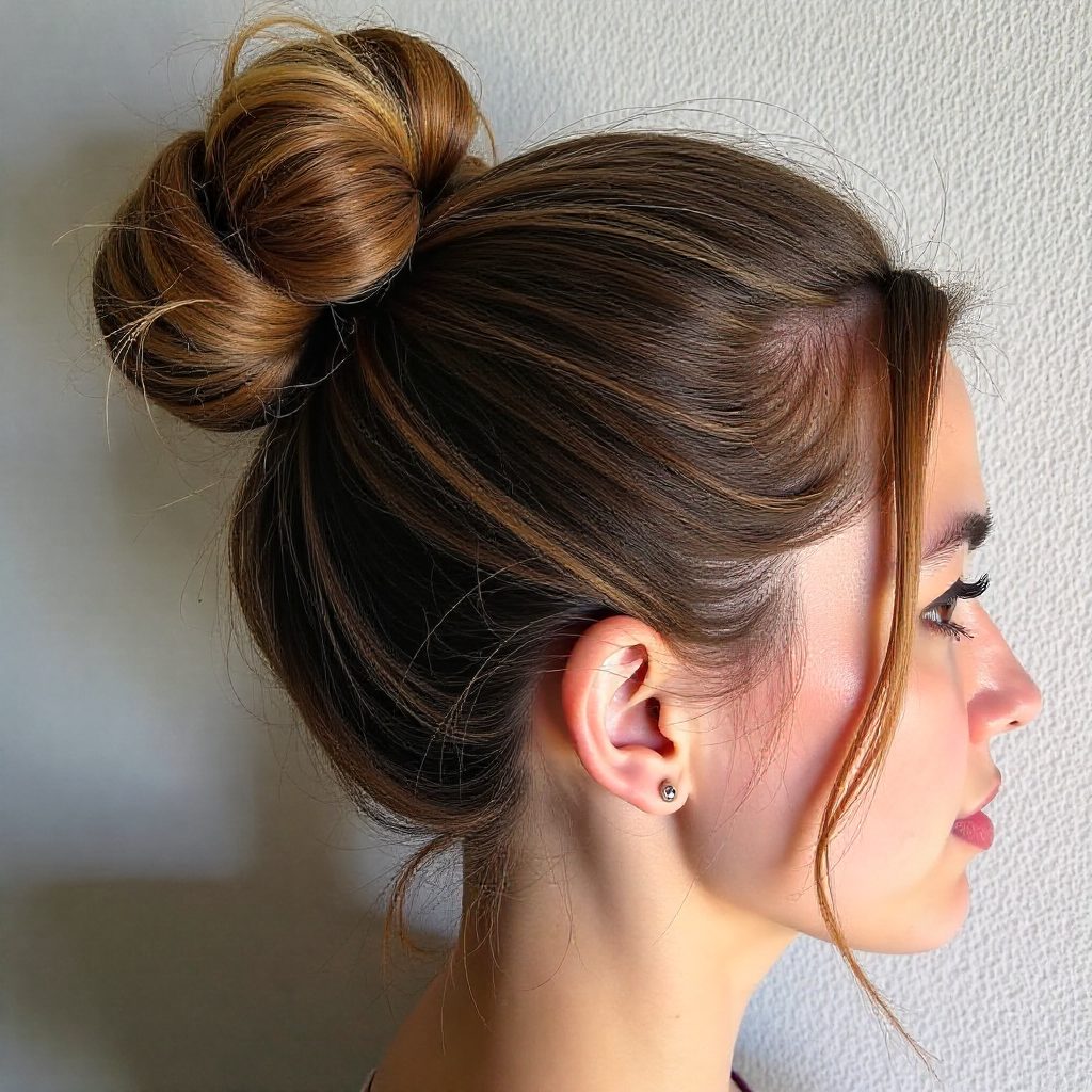 Messy Bun For Balayage Hair