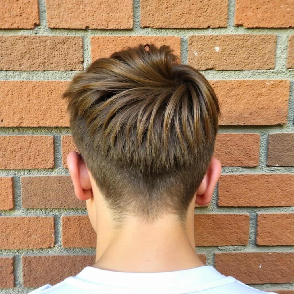 Top Knot With Nape Undercut