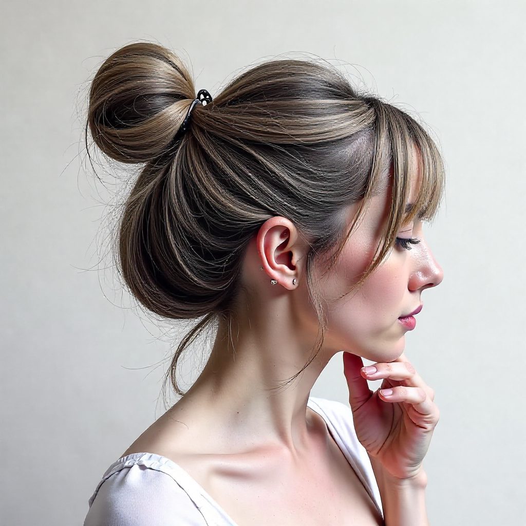 Messy Bun For Thin Hair