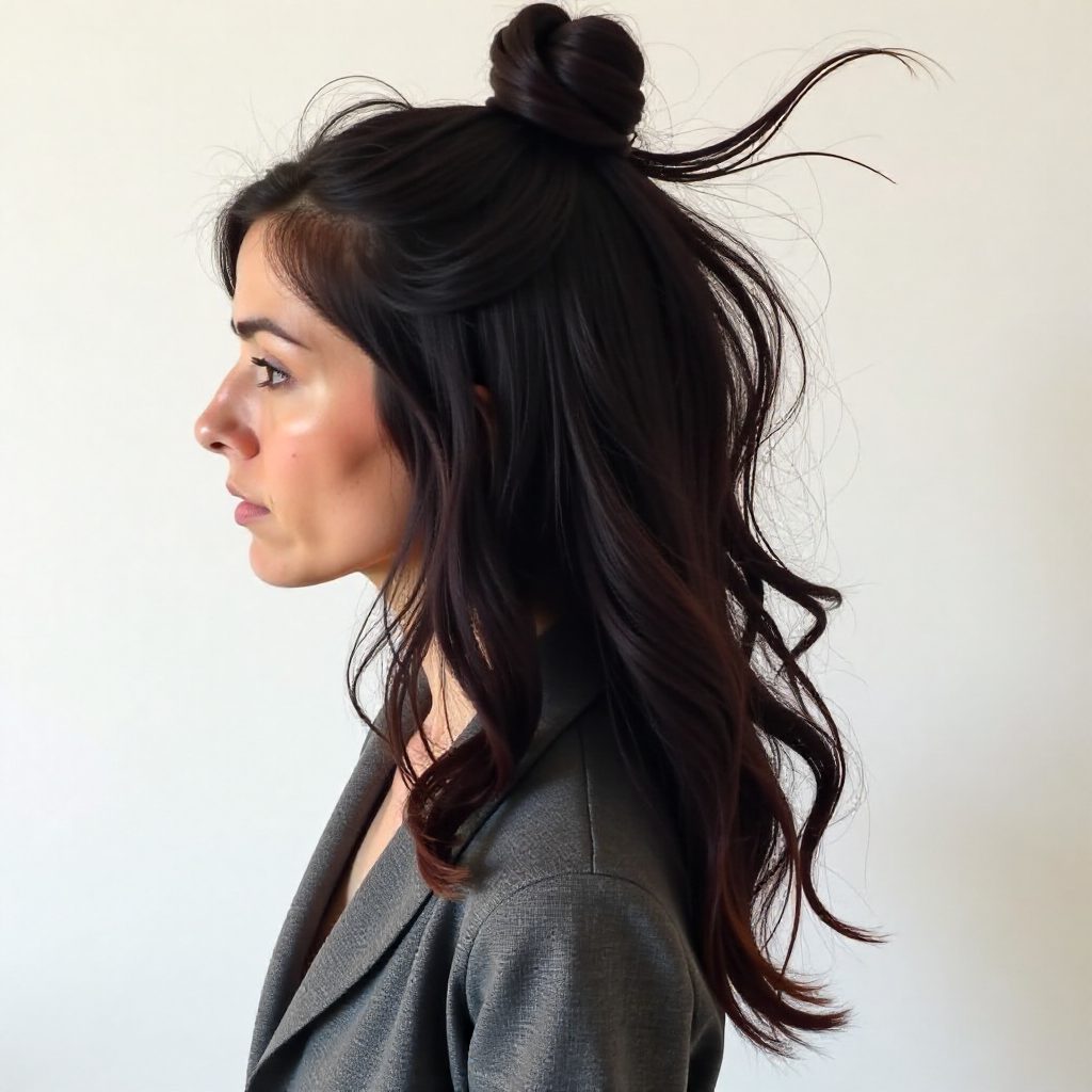 Half Up Top Knot