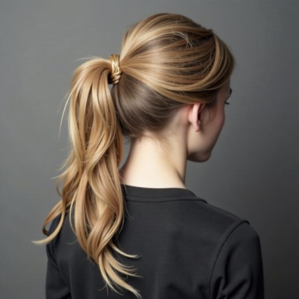 Mohawk Updo With A Low Fishtail