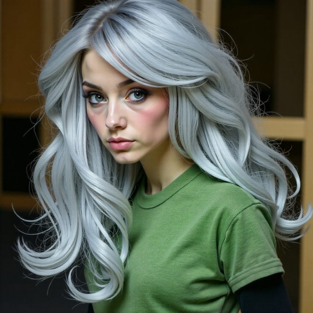 Pastel Purple Hair With Blue And Green Highlights