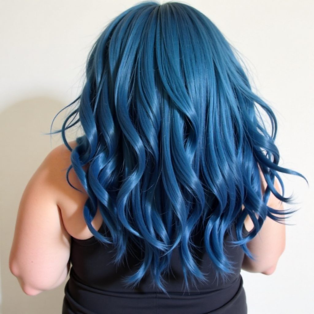 Teal Hair With Blue Highlights