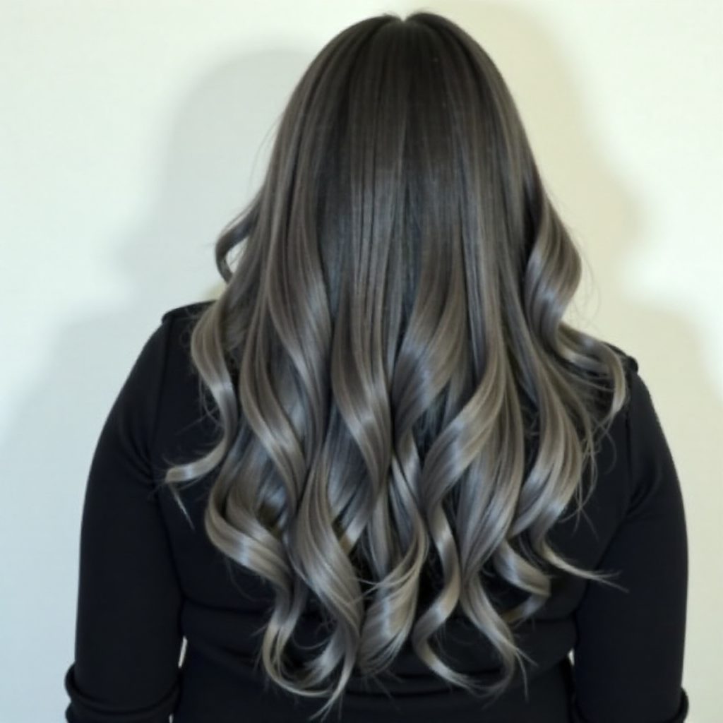 Dark Brown Hair With Subtle Teal Highlights