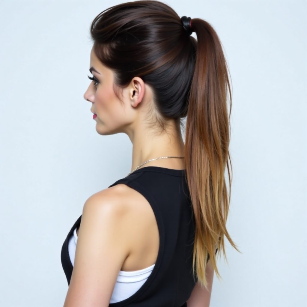 Mohawk Messy Ponytail