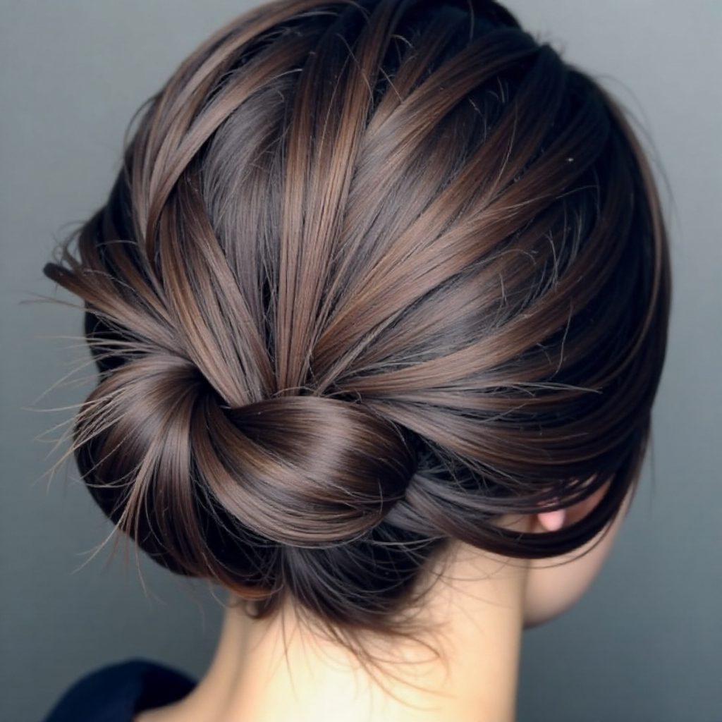 Black Hair With Rainbow Highlights