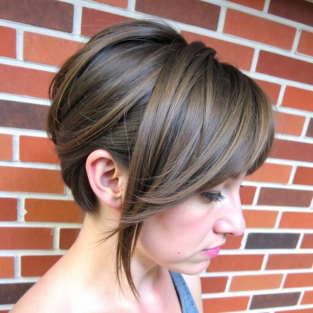 Wavy Bob With Rainbow Highlights