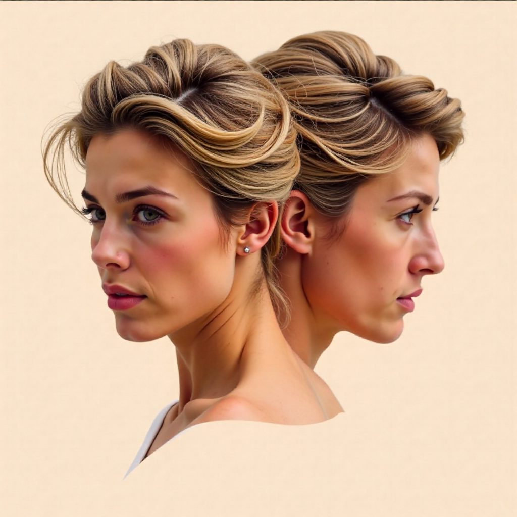 Looped Updo With Fishtail Headband