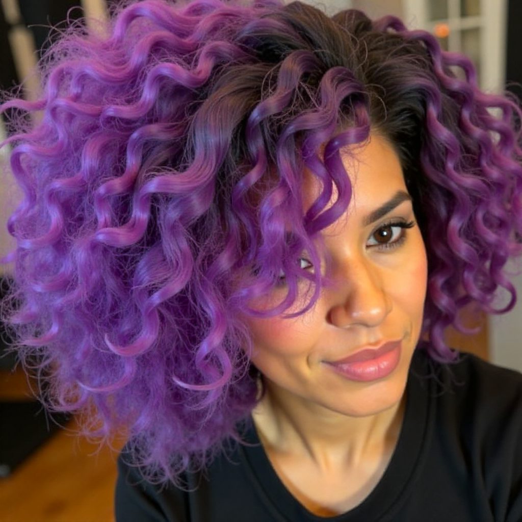 Purple For Natural Hair