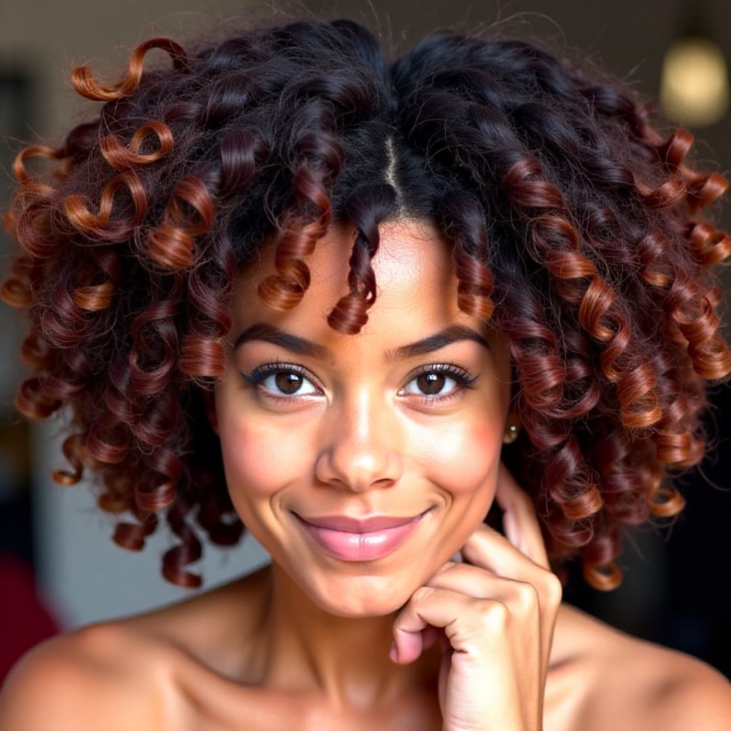 Two Tone Natural Hairstyle