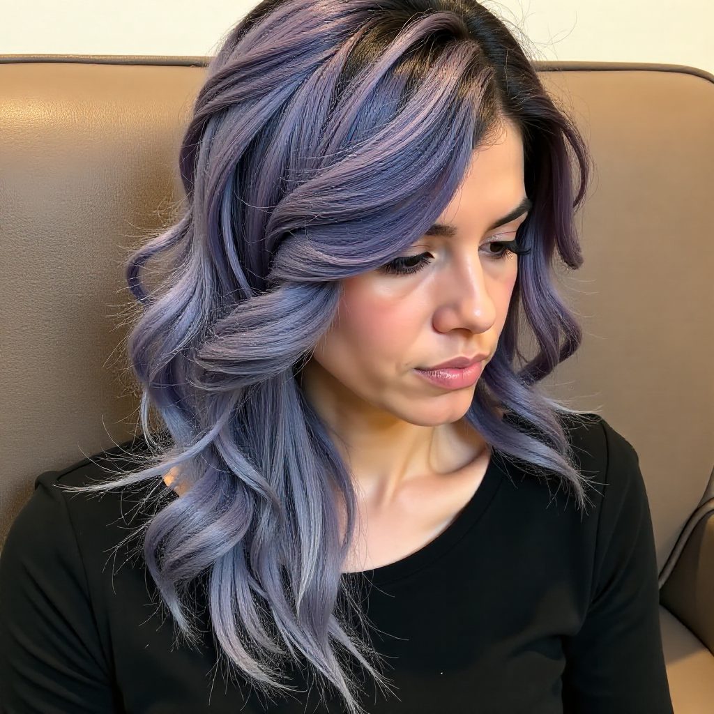 Pastel Purple Hairstyle