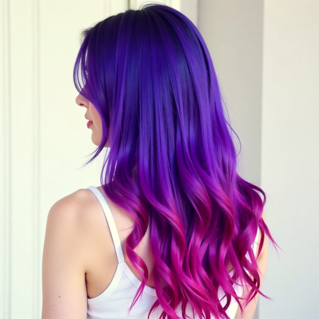 Purple To Pink Ombre Hair