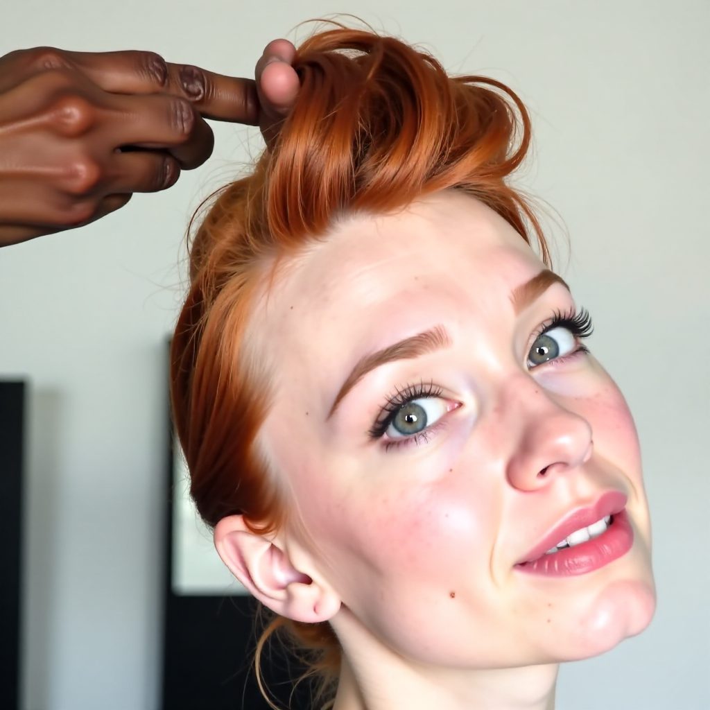 Red Pin Up Updo
