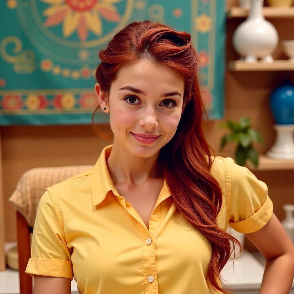 Side Vintage Hairstyle With A Bandana
