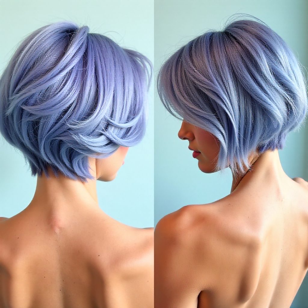 Pastel Purple And Blue Hair
