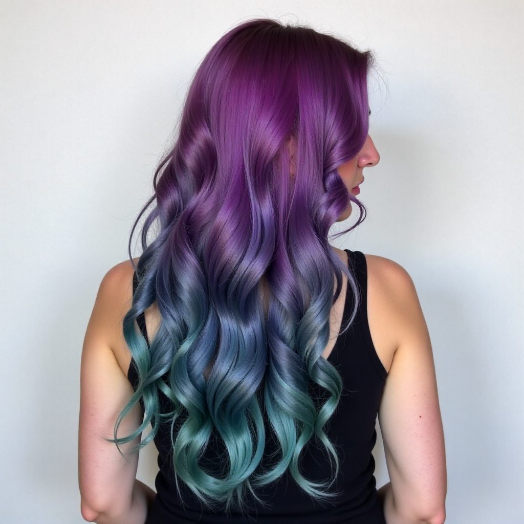 Purple And Teal Hair Color