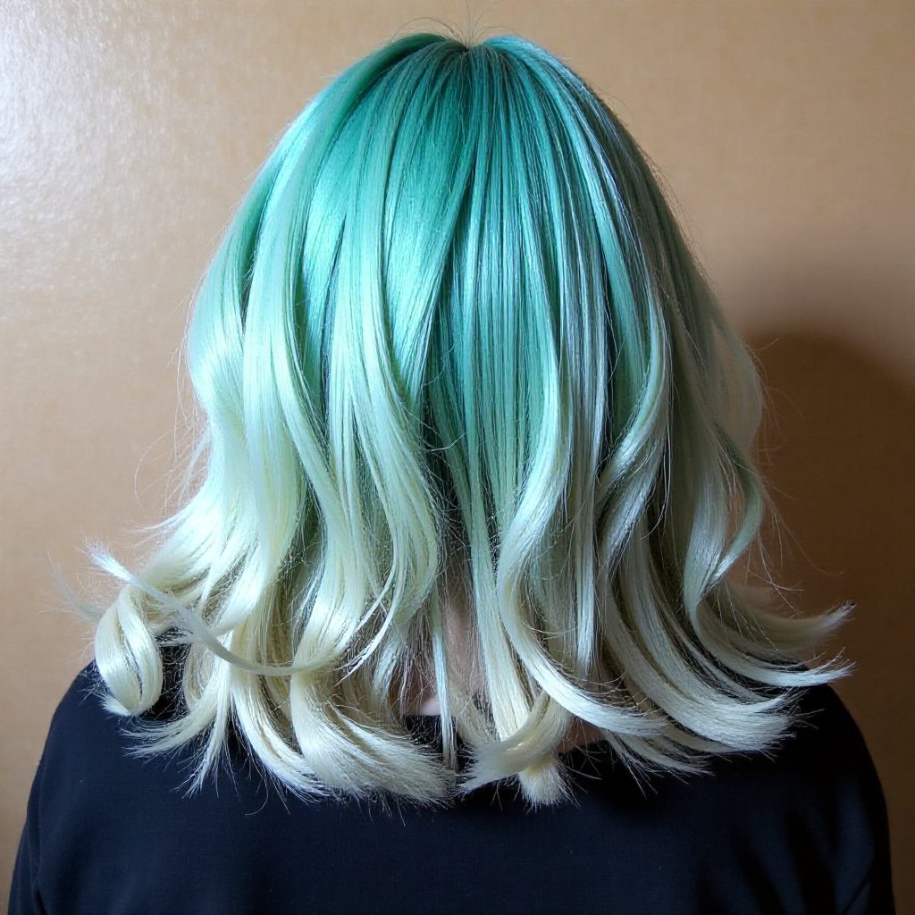 Teal To Gray Ombre