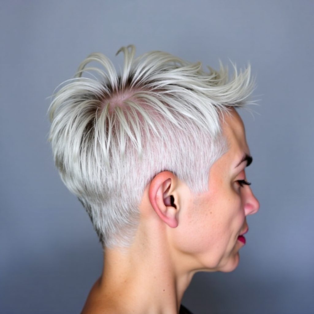 Pastel Blue Undercut Hairstyle