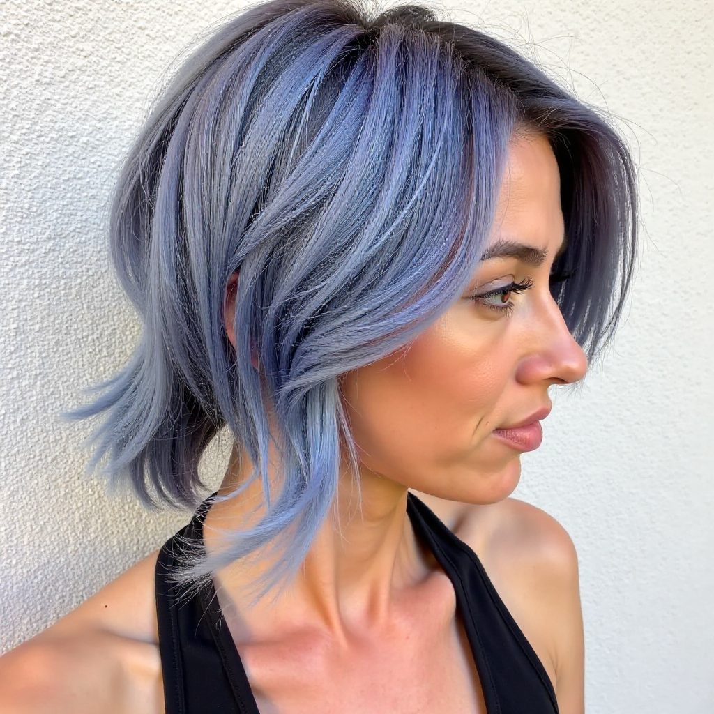 Purple To Mint Ombre Bob