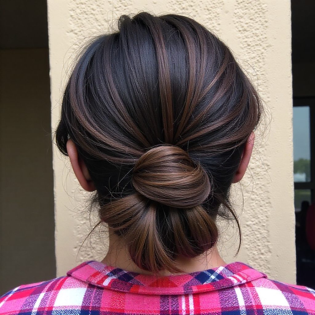 curly updo hairstyle