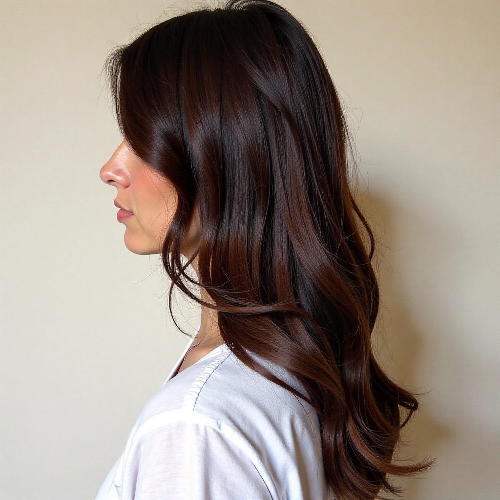 Sleek Hairstyle With Subtle Ombre
