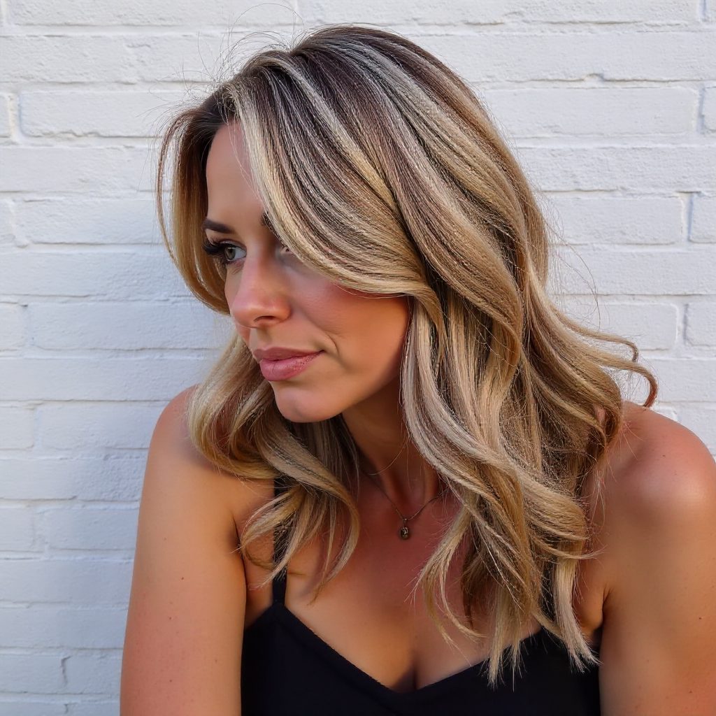 Purple Hair Tat For Caramel Hair