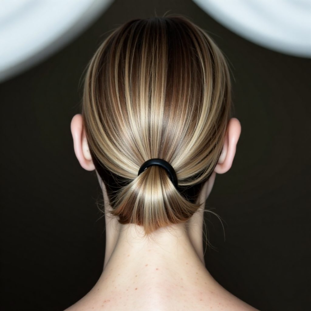 Sleek Low Knot Updo