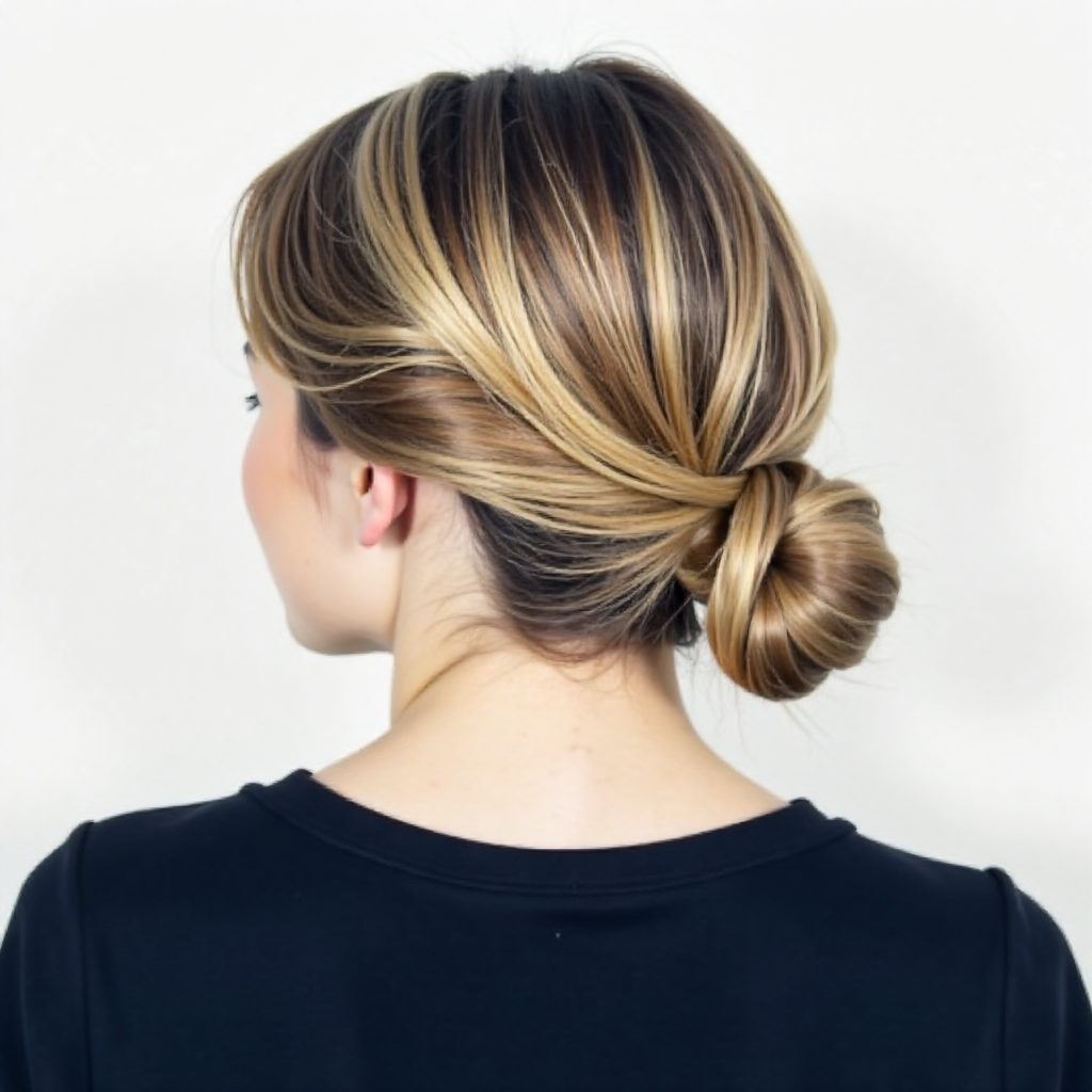 low braided bun