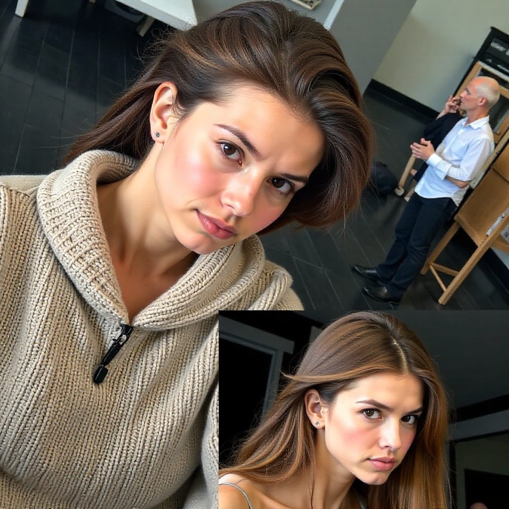 Long Black Sleek Ponytail