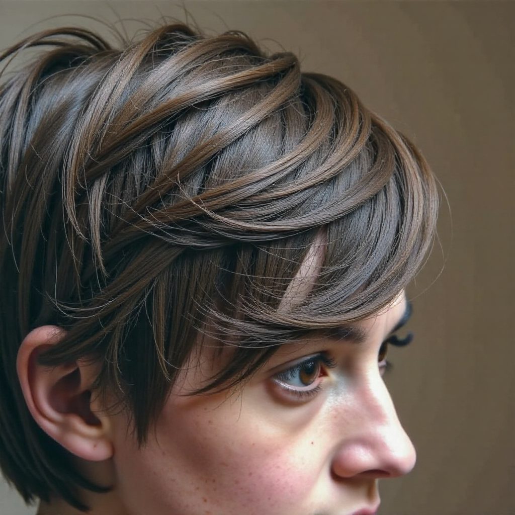 Low Sock Bun For Shorter Hair
