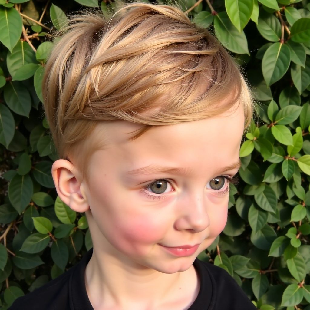 Ginger Red High Bun With Unicorn Clip